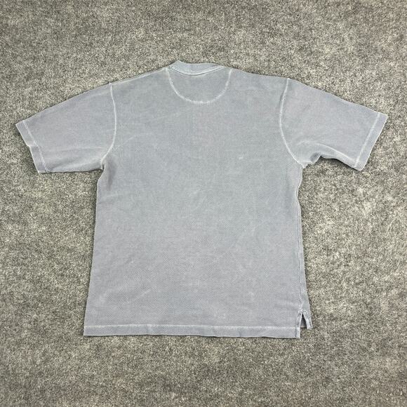 Cabela’s Henley Shirt Mens Size L Gray Short Sleeve Textured Casual Outdoor Top - Picture 6 of 7